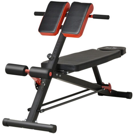 Banc de musculation multifonction réglable, banc d'inclinaison, appareil d'entraînement abdominal, noir, 64 x 146 x 73,5-85 cm, pour un entraînement efficace
