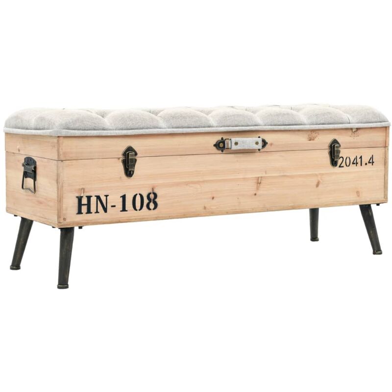 Vidaxl - Banc de rangement 110 cm Bois de sapin massif