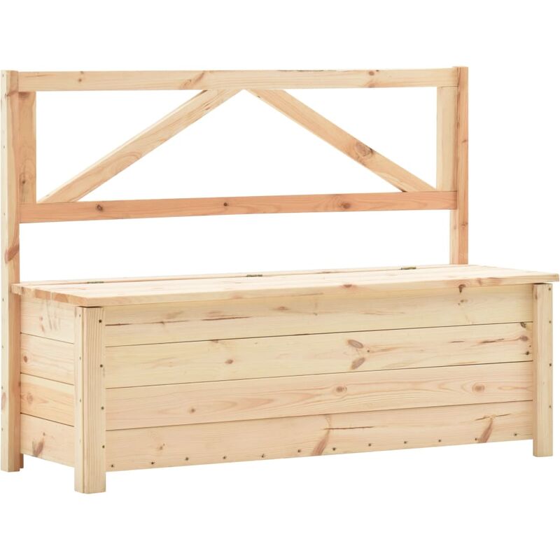 Asupermall - Banc de rangement 120 cm Bois de pin massif