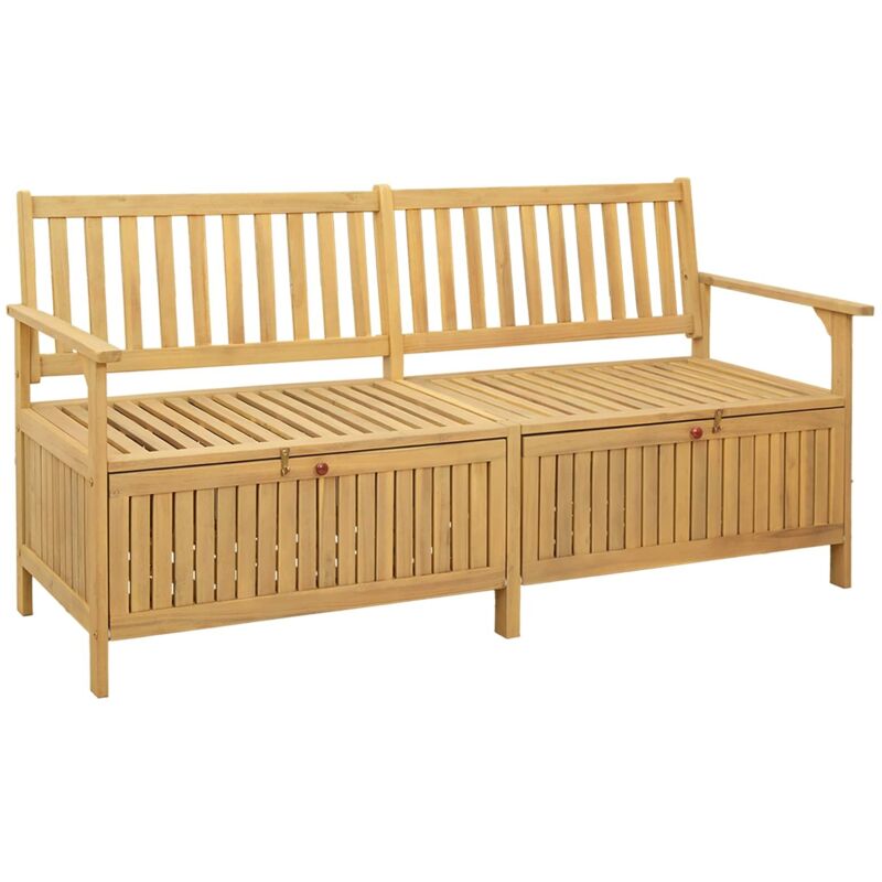 vidaXL Banc de rangement avec stockage avec porte Acacia massif