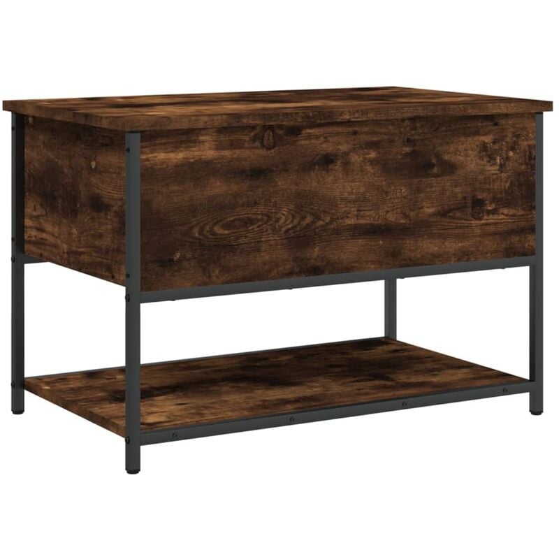 Vidaxl - Banc de rangement chêne fumé 70x42,5x47 cm bois d'ingénierie
