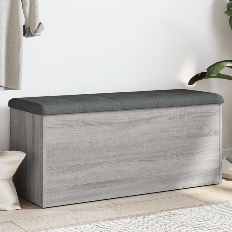 Vidaxl - Banc de rangement sonoma gris 102x42x45 cm bois d'ingénierie