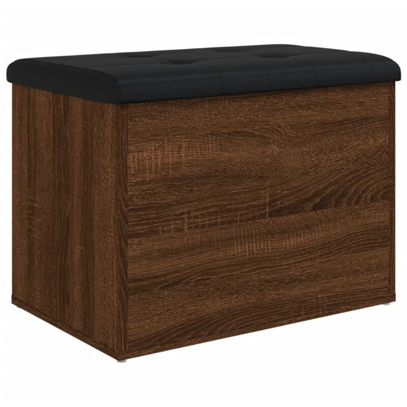 Banc de rangement chêne marron 62x42x45 cm bois d'ingénierie Vidaxl
