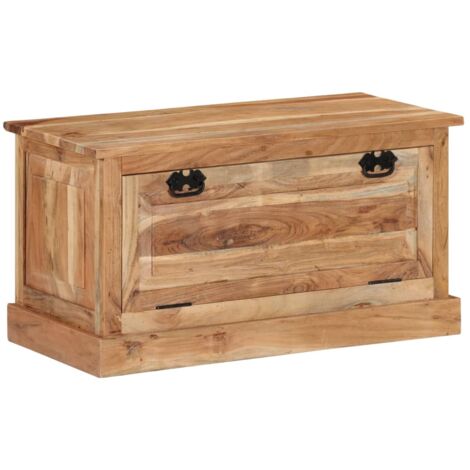 Banc de rangement de chaussures Meuble à Chaussures  Meuble d'entrée 85x40x45cm Bois d'acacia massif 21963