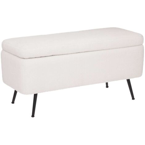 Banc de rangement en velours AURORA