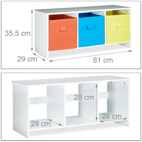 Banc De Rangement Enfant Albus Caisse A Jouets Coloree Banc En Bois Boite A Jouets Pliable Hxlxp 35 5 X 81 X 29 Cm Blanc 2100203551605