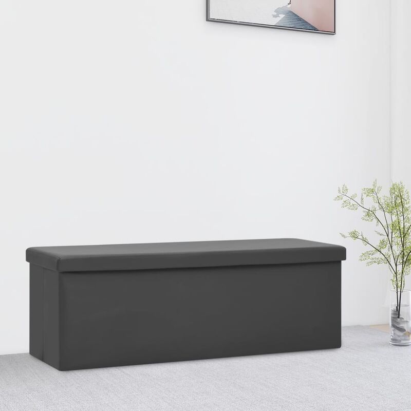 Banc pliant pliant en pvc élégant diverses couleurs disponibles Couleur : Gris
