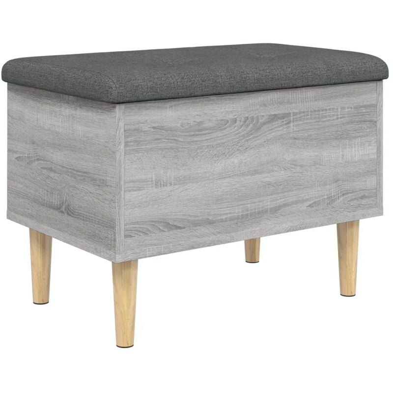 Vidaxl - Banc de rangement sonoma gris 62x42x46 cm bois d'ingénierie