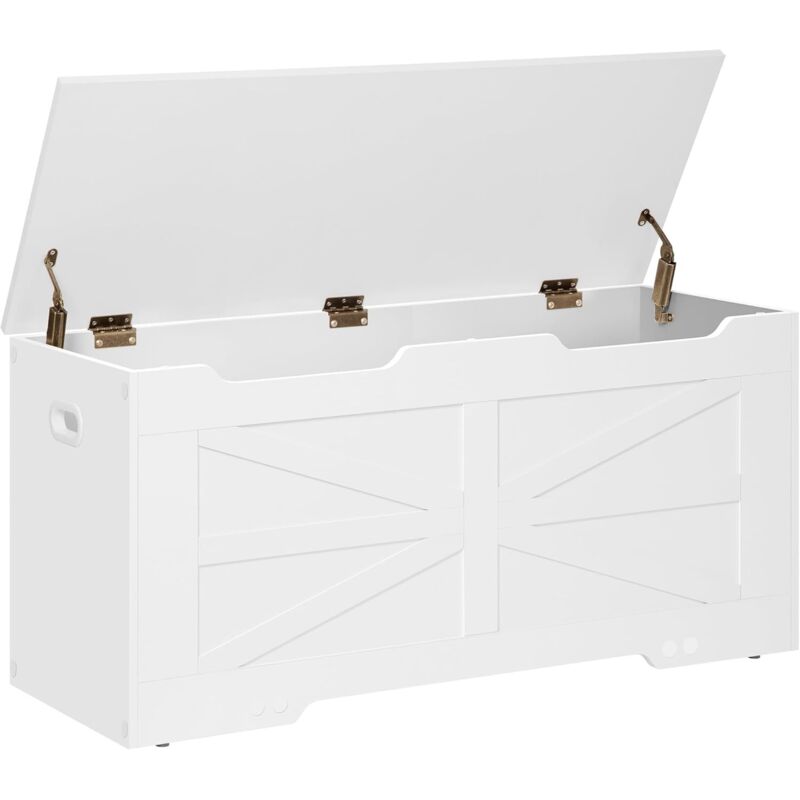 Banc de Rangement,à Chaussures,Rangement avec 2 Charnières Stable