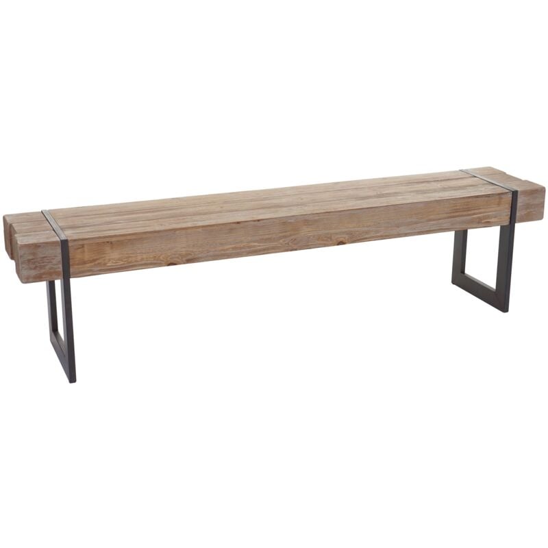 Décoshop26 - Banc de salle à manger en bois de sapin rustique massif couleur naturelle 180 cm 040005840