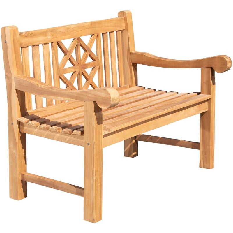 Banc de jardin en bois de teck Florida Teck 120 cm