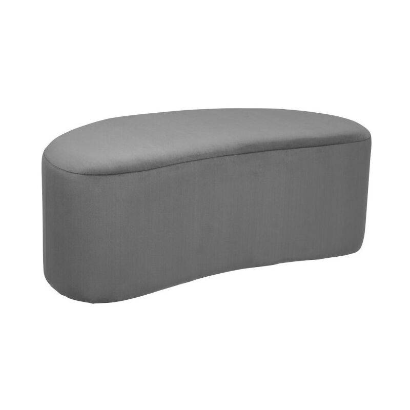 Banc Demi-Lune 'Malone' 98cm Gris Foncé