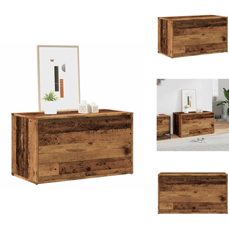 Banc d'entrée 80x40x45 cm vieux bois bois d'ingénierie - Banc D'entrée - Bancs D'entrée - Banc à Coffre - Banc De Couloir