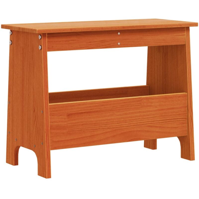 Vidaxl - Banc d'entrée cire marron 60x28x45 cm bois de pin massif
