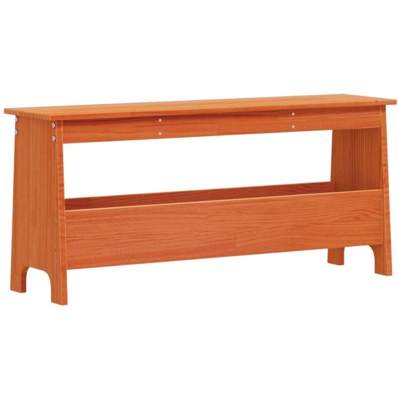 Vidaxl - Banc d'entrée cire marron 100x28x45 cm bois de pin massif