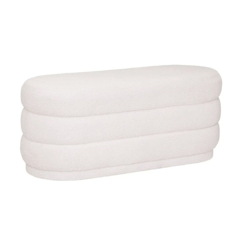 Banc Design 'Sinan' 100cm Blanc