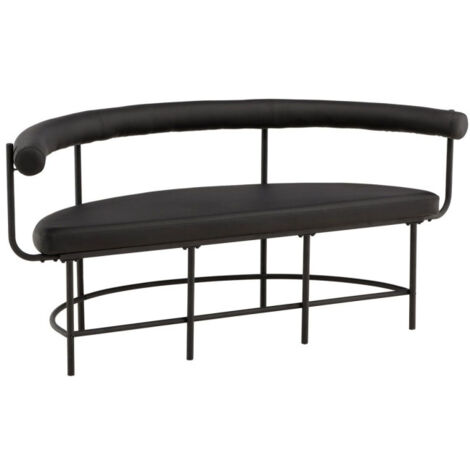 Banc Design "Stallhagen X Josefin" 165cm Noir