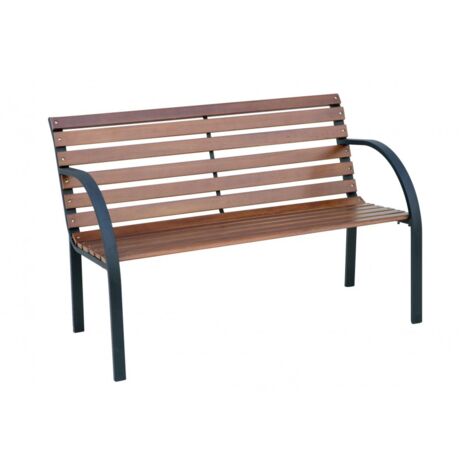 Banc d’extérieur 122x67x72 cm en bois et métal - Lirio