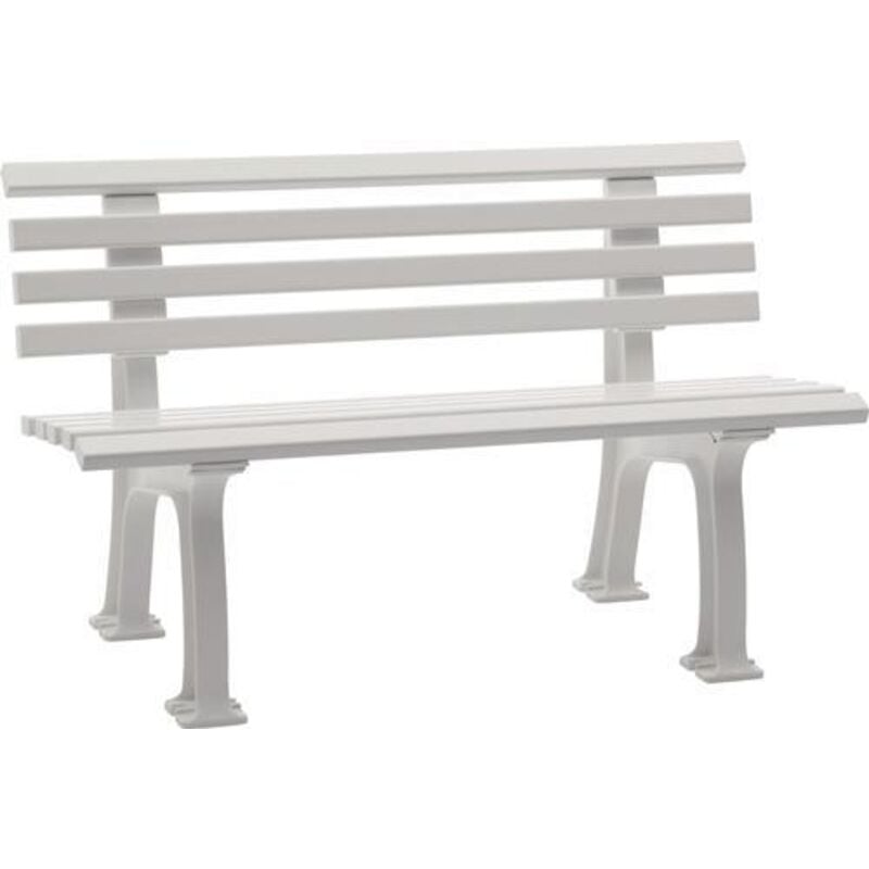 Banc de jardin sylt 3 places longueur 1500 mm blanc