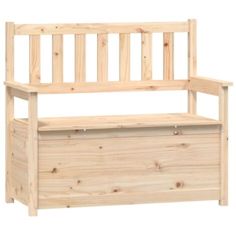 Banc d'intérieur，Banc 112,5x51,5x96,5 cm Bois de pin massif CFW65363