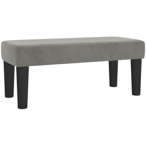 Banc d'intérieur,Banc Gris clair 70x30x30 cm Velours CFW65836