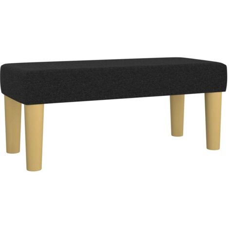 Banc d'intérieur,Banc Noir 70x30x30 cm Tissu CFW65913
