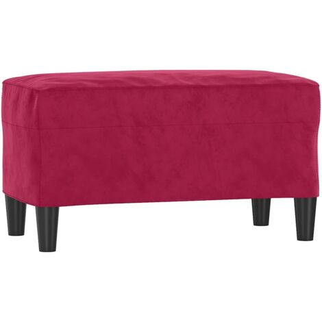 Banc d'intérieur,Banc Rouge bordeaux 70x35x41 cm Velours CFW65940