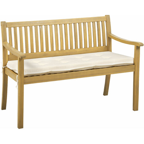 Banc en acacia SIMILAN avec coussins