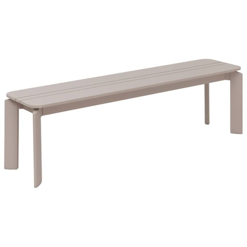 Banc en aluminium taupe Apollon