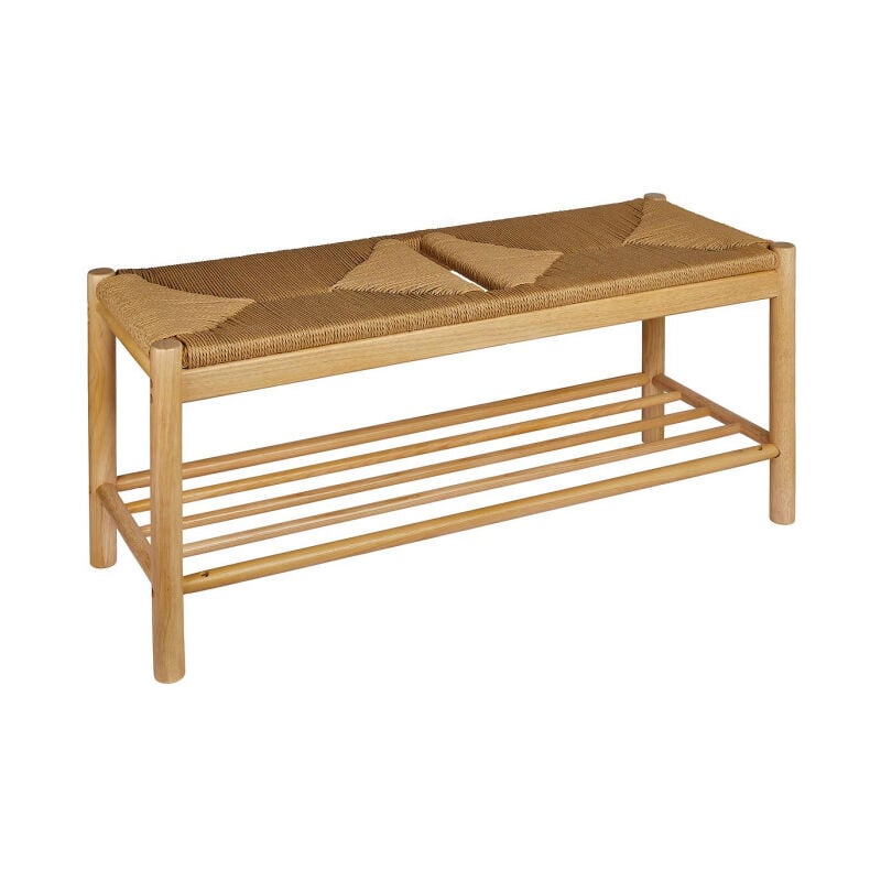 Atmosphera - Banc en Bois Massif 'Maesi' 95cm Naturel