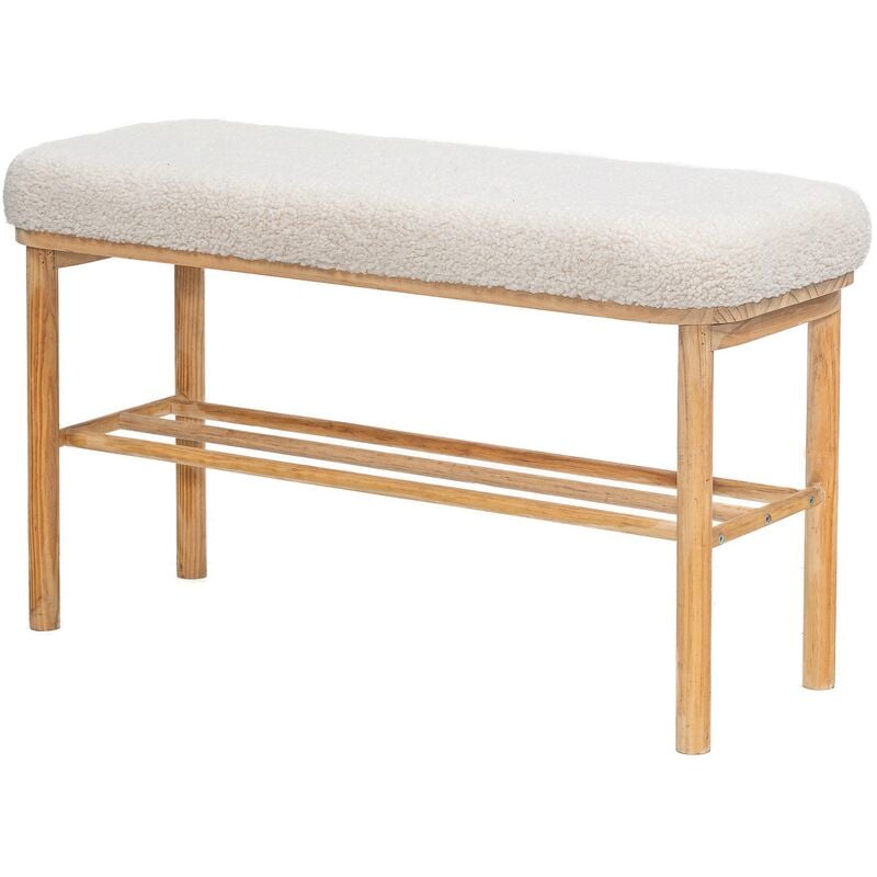 Banc Entrée Chambre Scandinave Bois Rangement - Nordlys