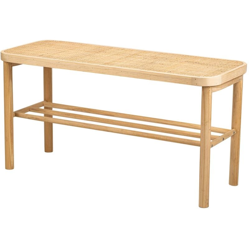 Nordlys - Banc Entrée Chambre Scandinave Bois Rangement