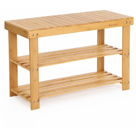 Étagère à Chaussures 3 niveaux Idéal pour l\'entrée, salle de bain, salon, 70 x 28 x 45cm