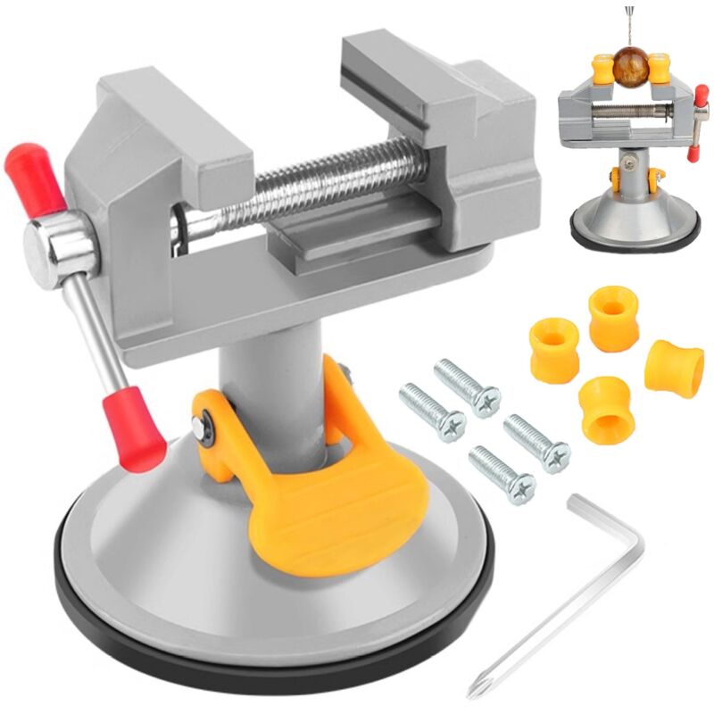 Banc Étau Universel en Alliage D'Aluminium - Étau Plat Pour Bijoux, Outil de Poterie, Sculpture, Argile Polymère - Pince à Découper Outils Fixes,