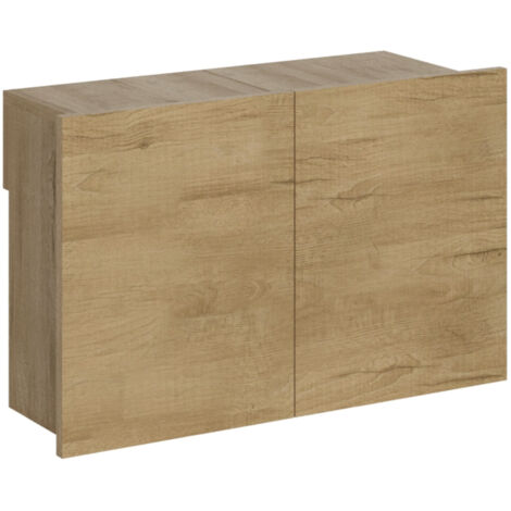 Banc extensible en bois à roulettes extensible jusqu'à 300cm Kalius-Naturel