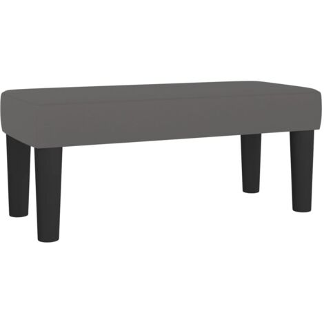 Banc Gris 70x30x30 cm Similicuir CFW574866