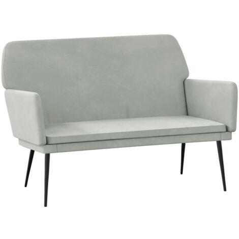 Banc Gris clair 108x79x79 Velours