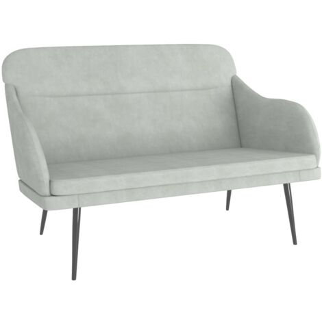 Banc Gris clair 110x76x80 Velours