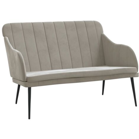 Banc Gris clair 110x76x80 Velours