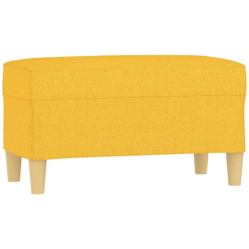 Banc Jaune clair 70x35x41 cm Tissu vidaXL