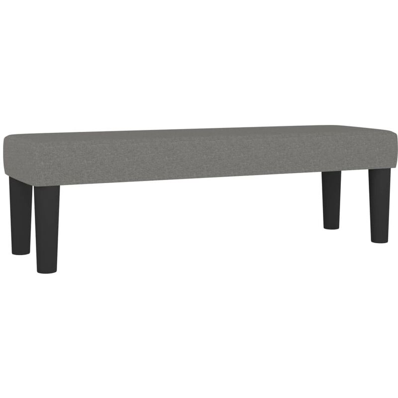 Vidaxl - Banc Gris foncé 100x30x30 cm Tissu