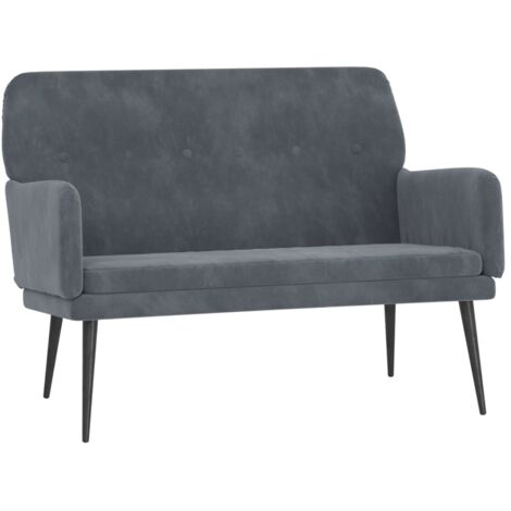 Banc Gris foncé 108x79x79 Velours