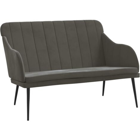 Banc Gris foncé 110x76x80 Velours