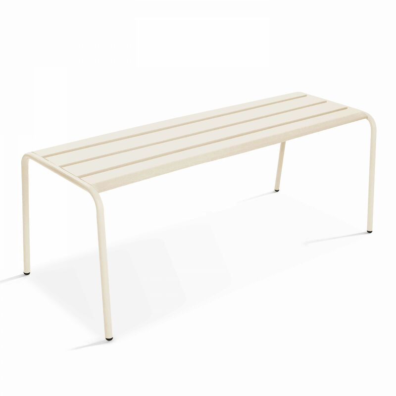 Oviala - Banc d'intérieur en métal ivoire - Palavas