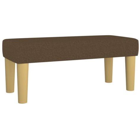 Banc Marron foncé 70x30x30 cm Tissu CFW577186