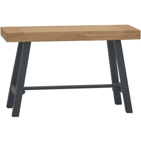 Banc moderne, Banquette de salon, Siège pour Cuisine 80 cm Bois massif de teck NKK55721