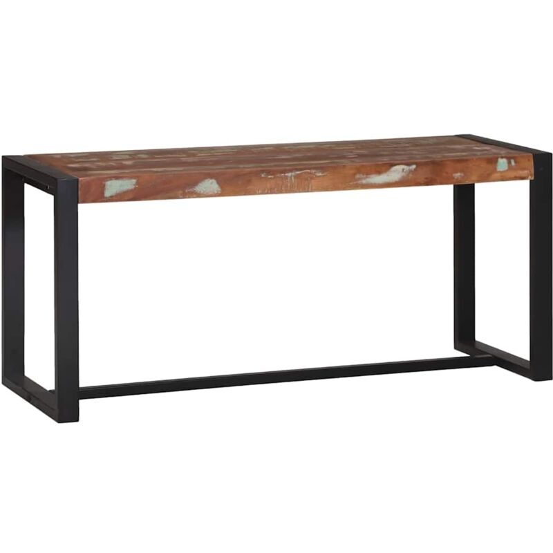 Vidaxl - Banc Multicolore 100 x 35 x 45 cm Bois massif de récupération