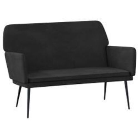 Banc Noir 108x79x79 Velours