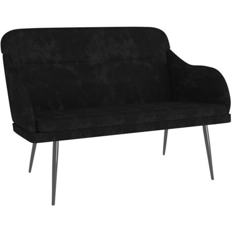 Banc Noir 110x76x80 Velours