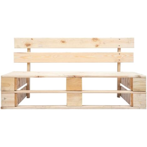Banc palette de jardin  Banc extérieur  Banquette de jardin bois